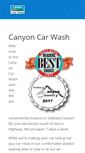 Mobile Screenshot of canyon-car-wash.com